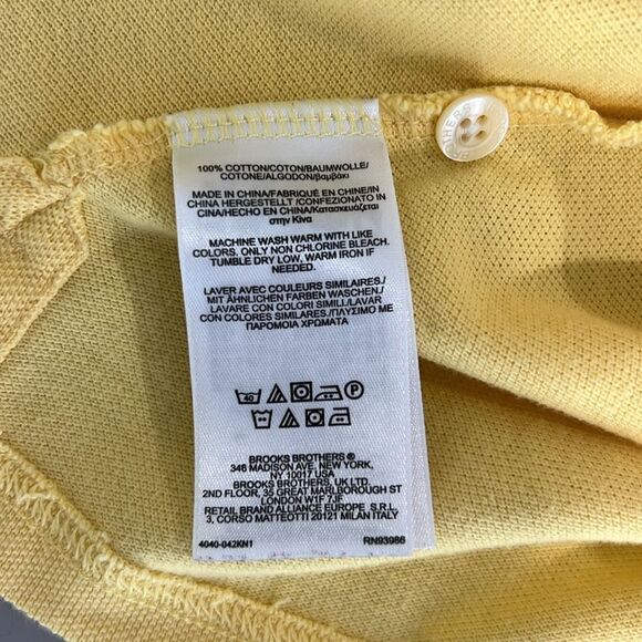Brooks Brothers Boys Long-Sleeve Cotton Pique Polo Size L - Picture 5 of 7